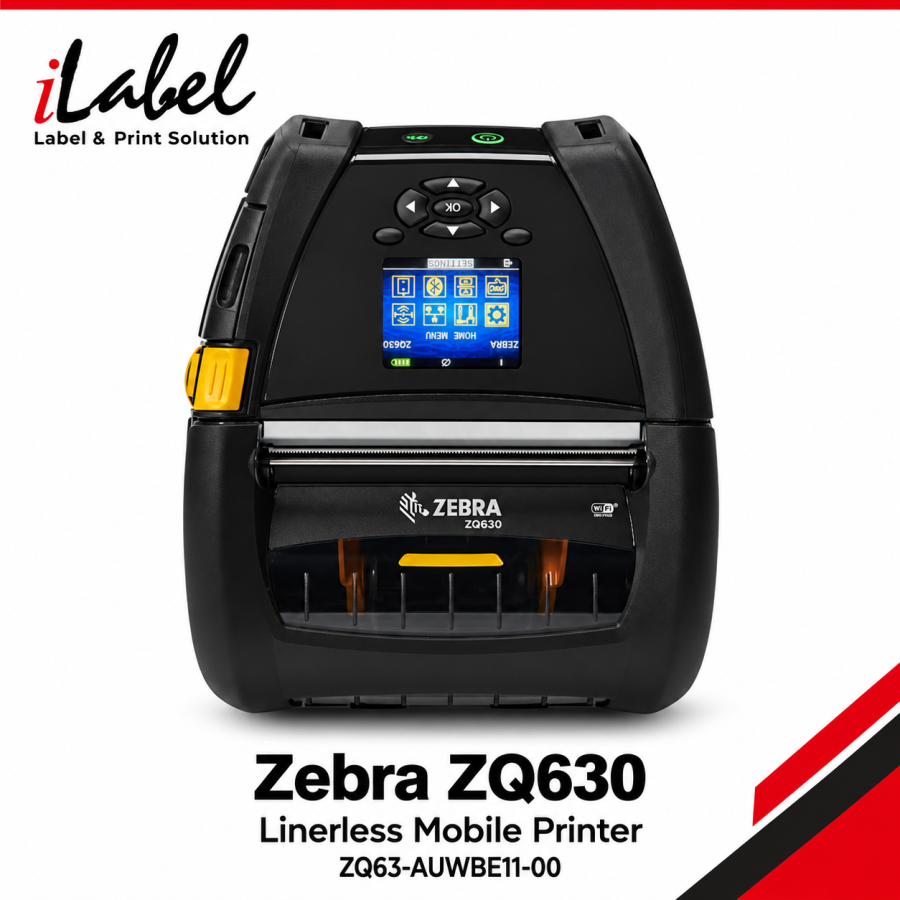 Zebra ZQ630 Linerless Mobile Direct Thermal Printer